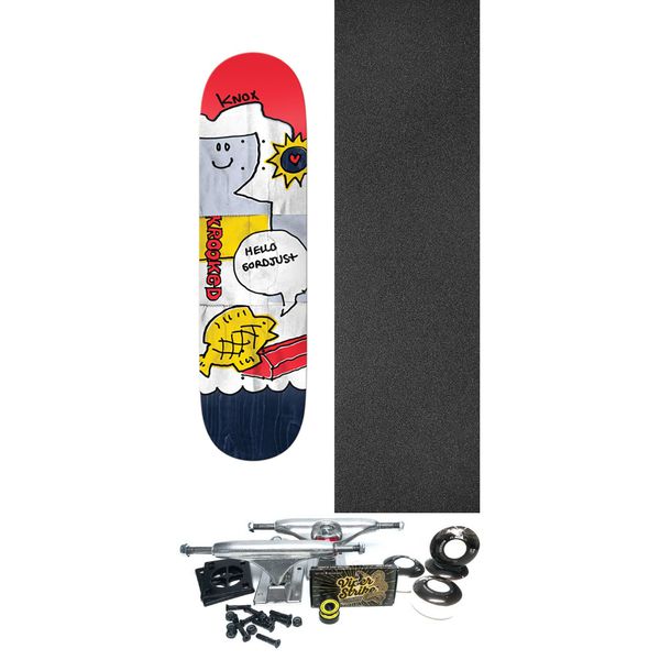 Krooked Skateboards Tom Knox Gordjust Skateboard Deck - 8.5" x 32" - Complete Skateboard Bundle